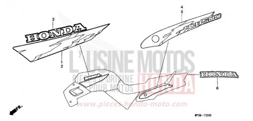 STREIFEN (1) CB500T de 1996